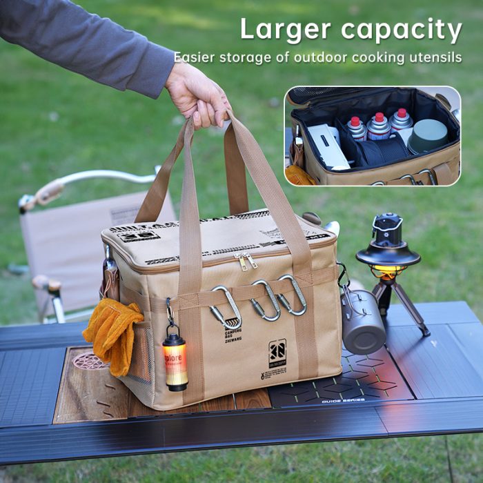 Outdoor storage bag, large - capacity foldable storage box, camping gear for picnic, portable, water - resistant - Image 12