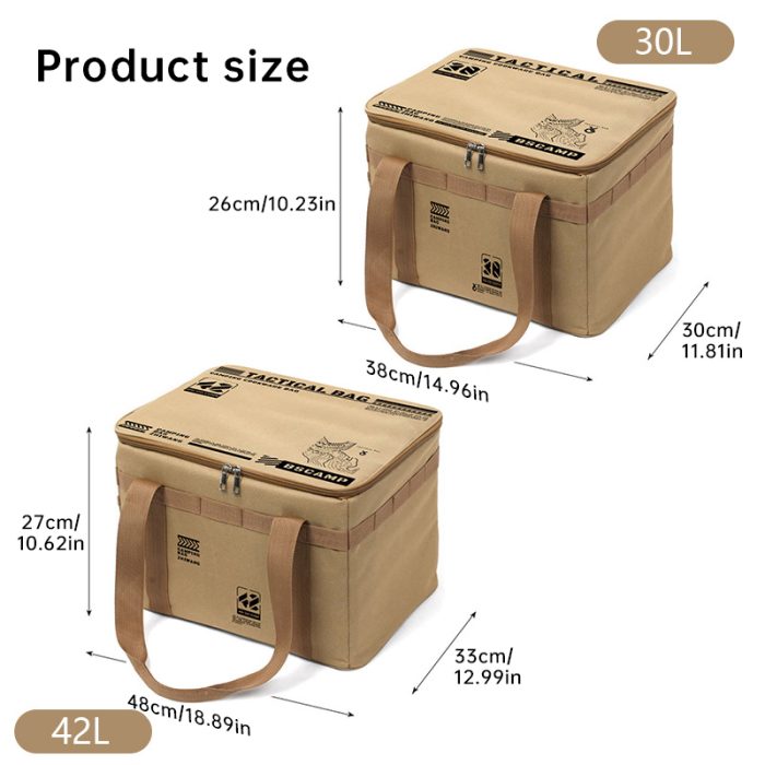 Outdoor storage bag, large - capacity foldable storage box, camping gear for picnic, portable, water - resistant - Image 13