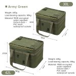Outdoor storage bag, large - capacity foldable storage box, camping gear for picnic, portable, water - resistant - Image 4