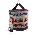 Outdoor camping folding ethnic style paper box storage bag car roll paper tissue box small cloth bag storage bag - Image 5