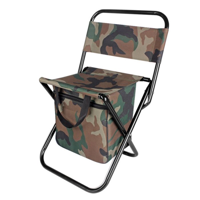 Outdoor Camping Folding Chair with Storage Backrest and Carrying Bag for Art Students' Sketching - Image 5