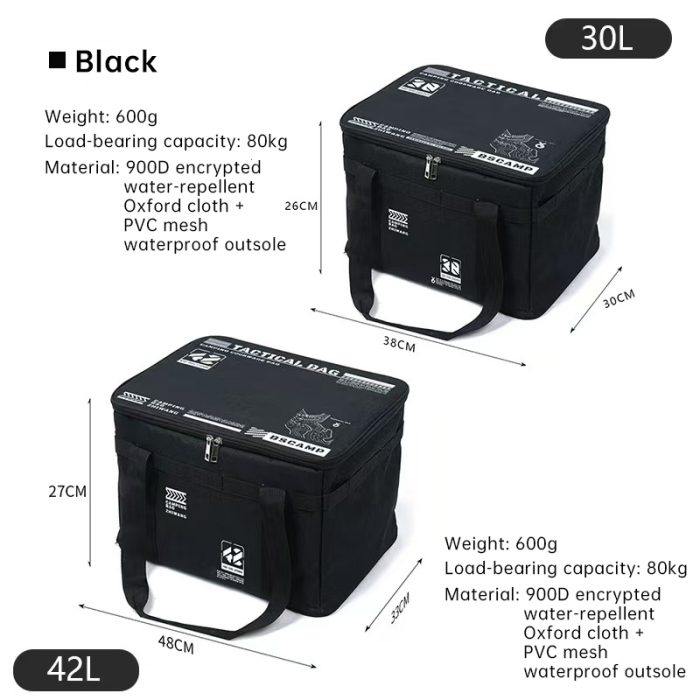 Outdoor storage bag, large - capacity foldable storage box, camping gear for picnic, portable, water - resistant - Image 3